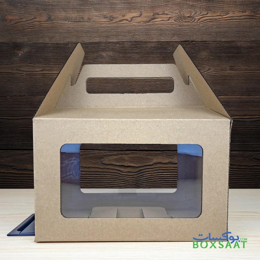 Corrugated Gift Box with PVC Window – Large Size – 16Lx26Wx16.5H cm — Corrugated Gift Box with PVC Window – Large Size – 16Lx26Wx16.5H cm — ready-made or custom-branded with your logo, delivered across Dubai & the UAE.