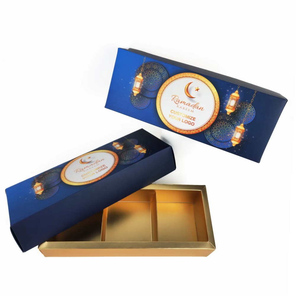 Ramadan Sweet Box – 3 Partitions – 7.5W x 8L x 5.5H cm — Ramadan Sweet Box – 3 Partitions – 7.5W x 8L x 5.5H cm — ready-made or custom-branded with your logo, delivered across Dubai & the UAE.