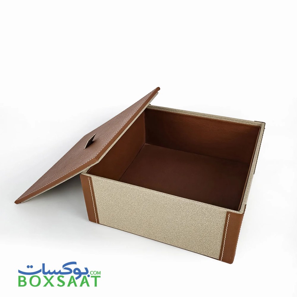 PU-Faux Leather Luxury Kraft Cloth Texture Beautiful Box With Top Lid — PU-Faux Leather Luxury Kraft Cloth Texture Beautiful Box With Top Lid — ready-made or custom-branded with your logo, delivered across Dubai & the UAE.