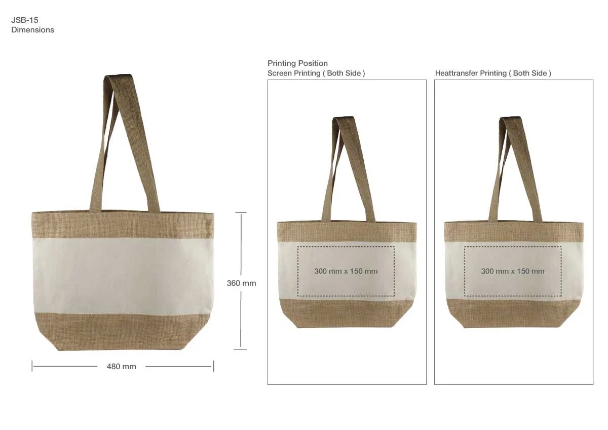 Beach Bag — Beach Bag branded to your artwork — 10oz natural cotton canvas options, screen print and full colour matching, produced in Dubai.