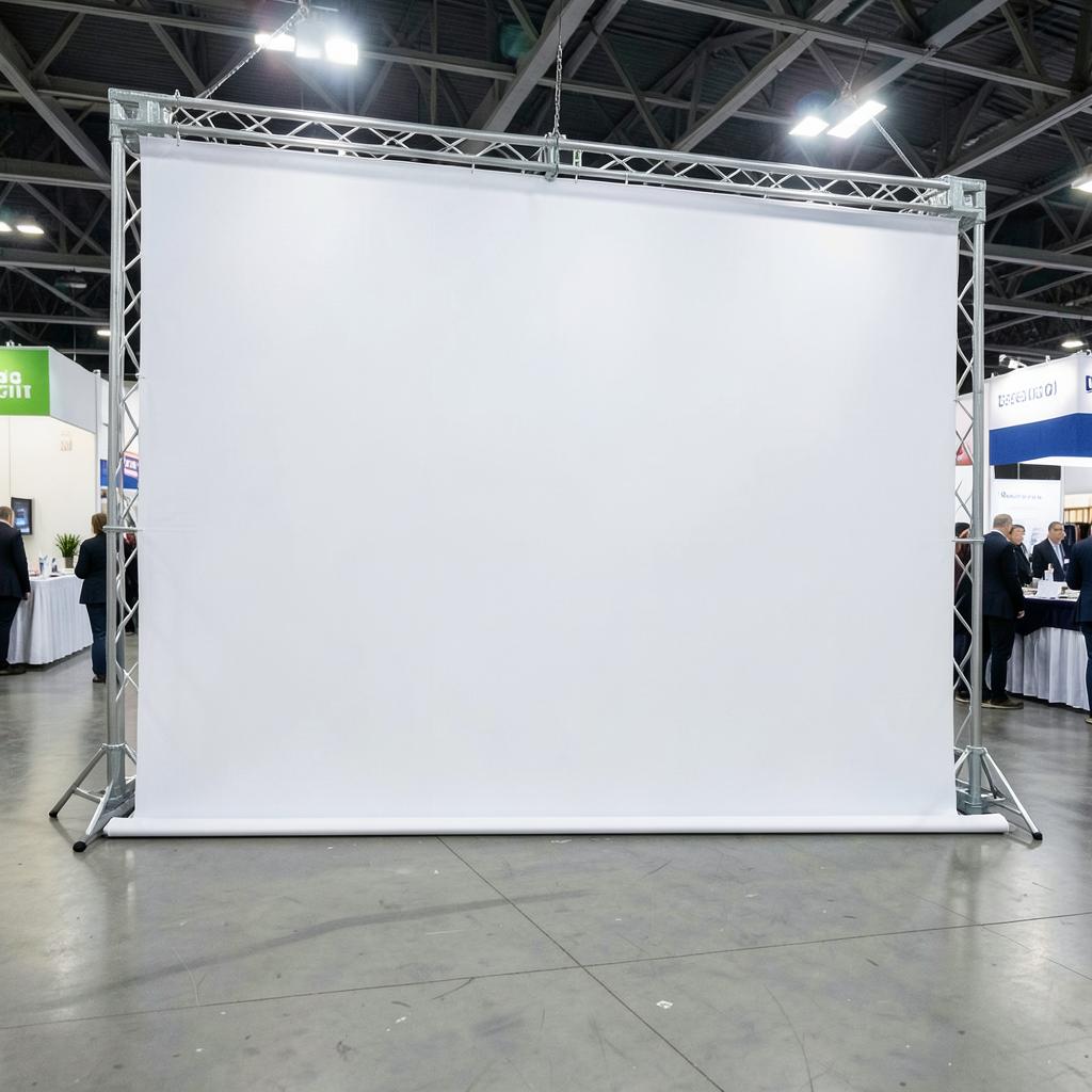 Backdrops — Backdrops branded to your artwork — tension fabric options, silicone-edge graphics and full colour matching, produced in Dubai.