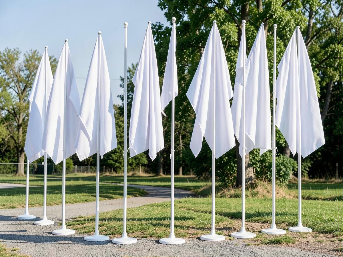 Body Flags — Body Flags branded to your artwork — 110gsm knitted polyester options, single or double-sided print and full colour matching, produced in Dubai.