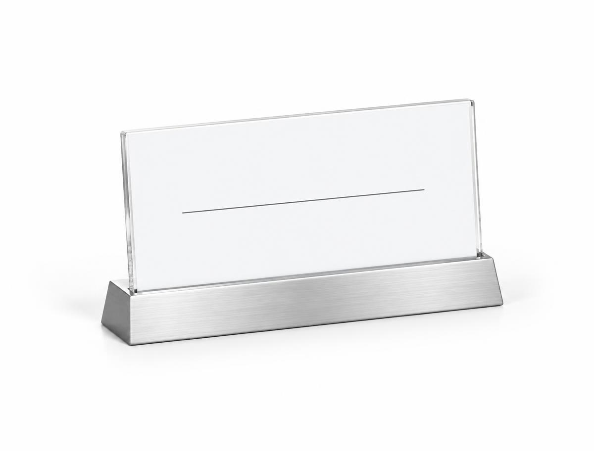 Desk Name Plates — Desk Name Plates branded to your artwork — 100gsm uncoated bond options, full-colour or 1-colour print and full colour matching, produced in Dubai.