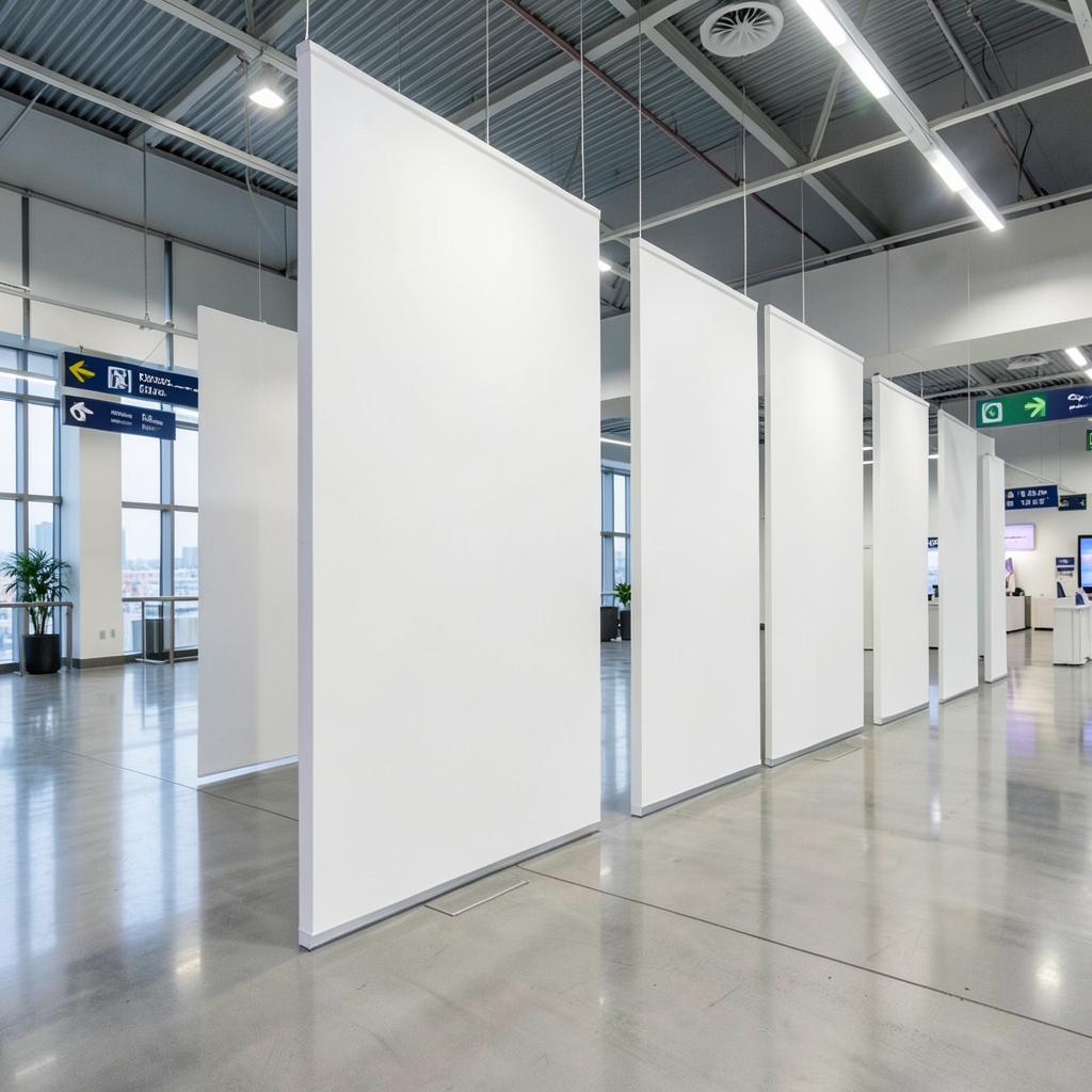 Exhibition Signs — Exhibition Signs branded to your artwork — tension fabric options, silicone-edge graphics and full colour matching, produced in Dubai.