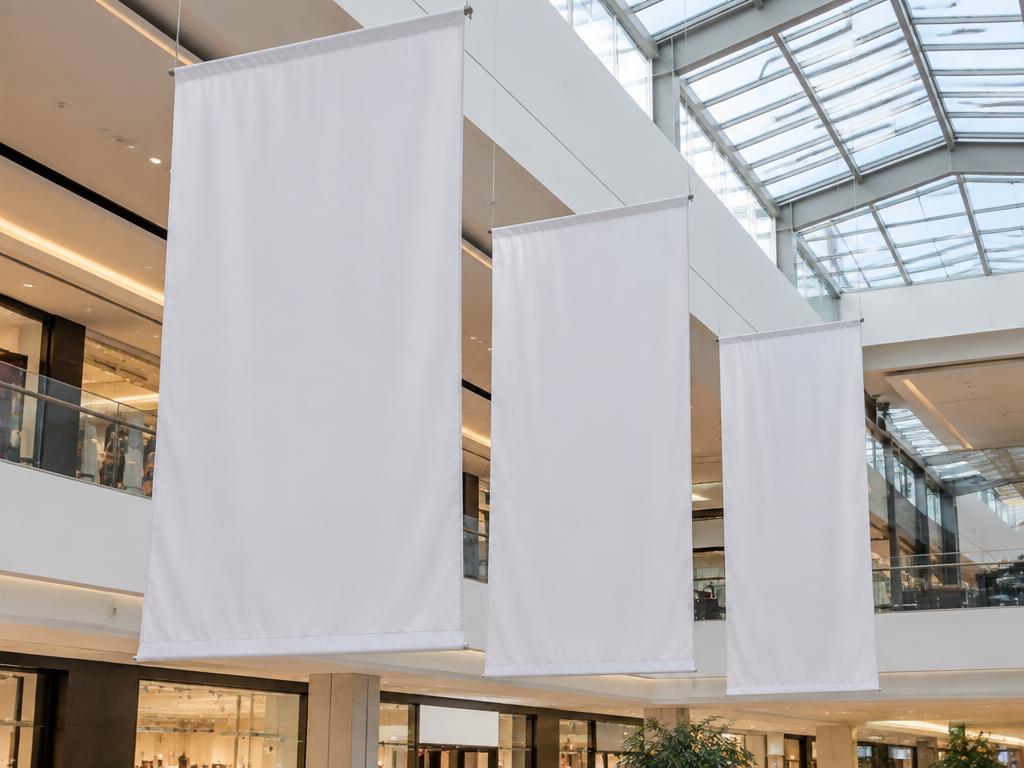Hanging Banners — Hanging Banners in Dubai — ceiling-suspended banner in fabric or vinyl.