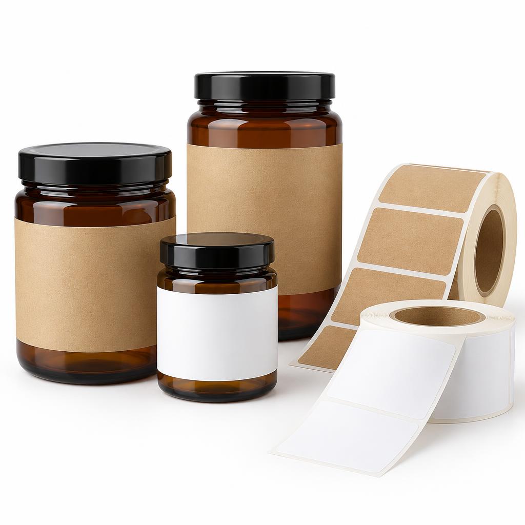 Product Labels — Roll and sheet labels in paper, vinyl and clear film.