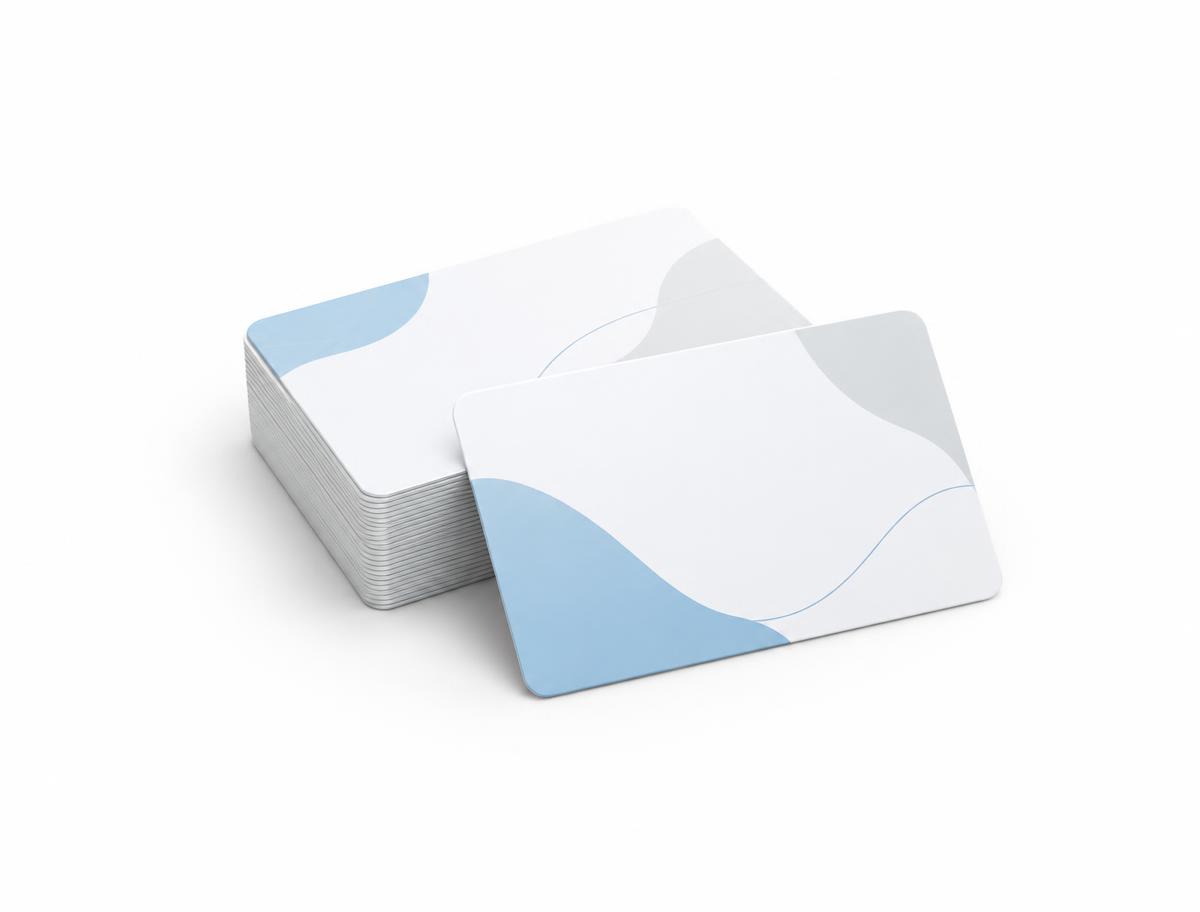 PVC Business Cards — PVC Business Cards branded to your artwork — 350gsm matt art card options, matt lamination and full colour matching, produced in Dubai.