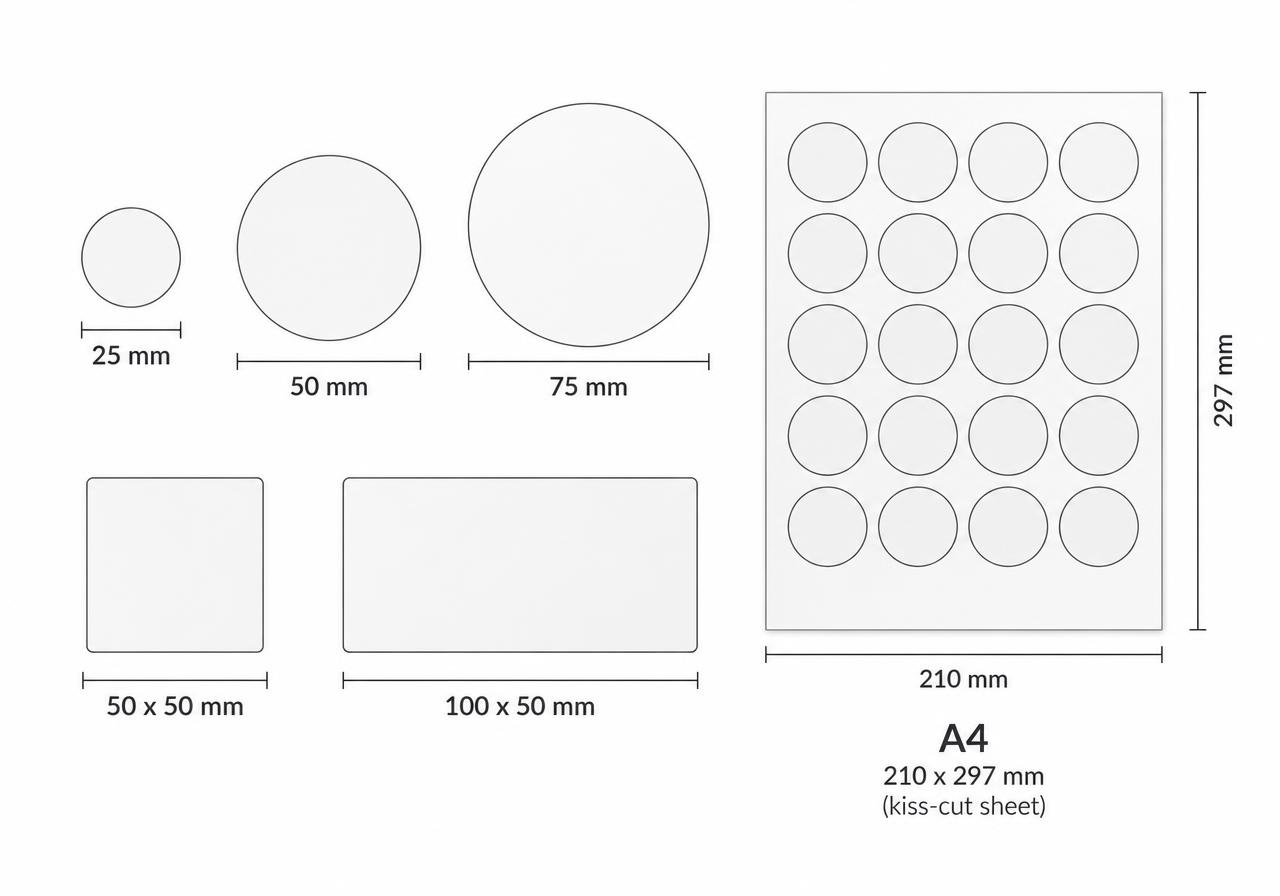 Shape Cut Vinyl Stickers photo 2
