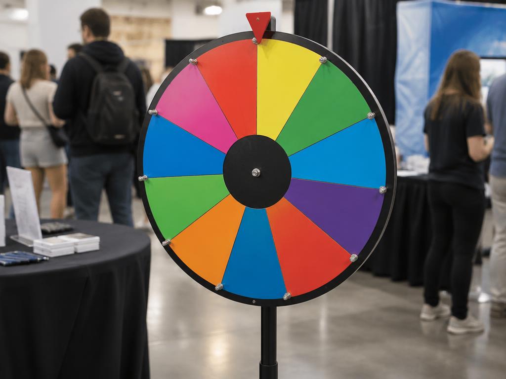 Prize Spin Wheel — Prize Spin Wheel in Dubai — branded prize wheel that draws crowds to activation stands and rewards visitors instantly.