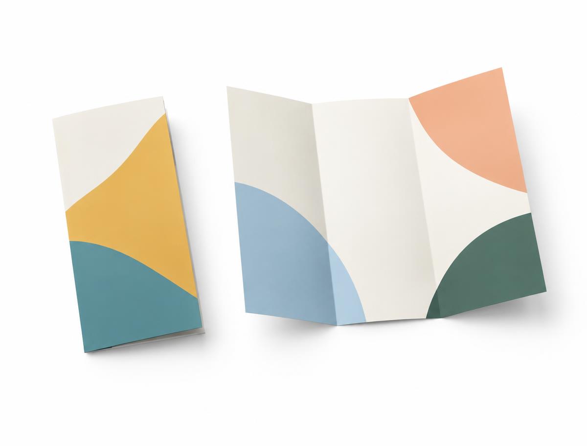 Tri-Fold A4 Brochure Printing — Six-panel A4 brochure folded to DL — ideal for menus, mailers and event programmes.
