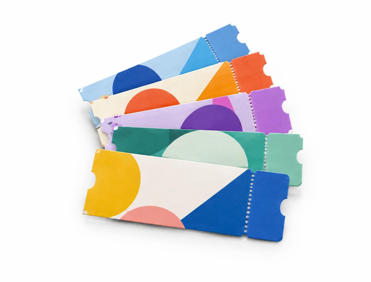 Vouchers Tickets — Vouchers Tickets branded to your artwork — 100gsm uncoated bond options, full-colour or 1-colour print and full colour matching, produced in Dubai.
