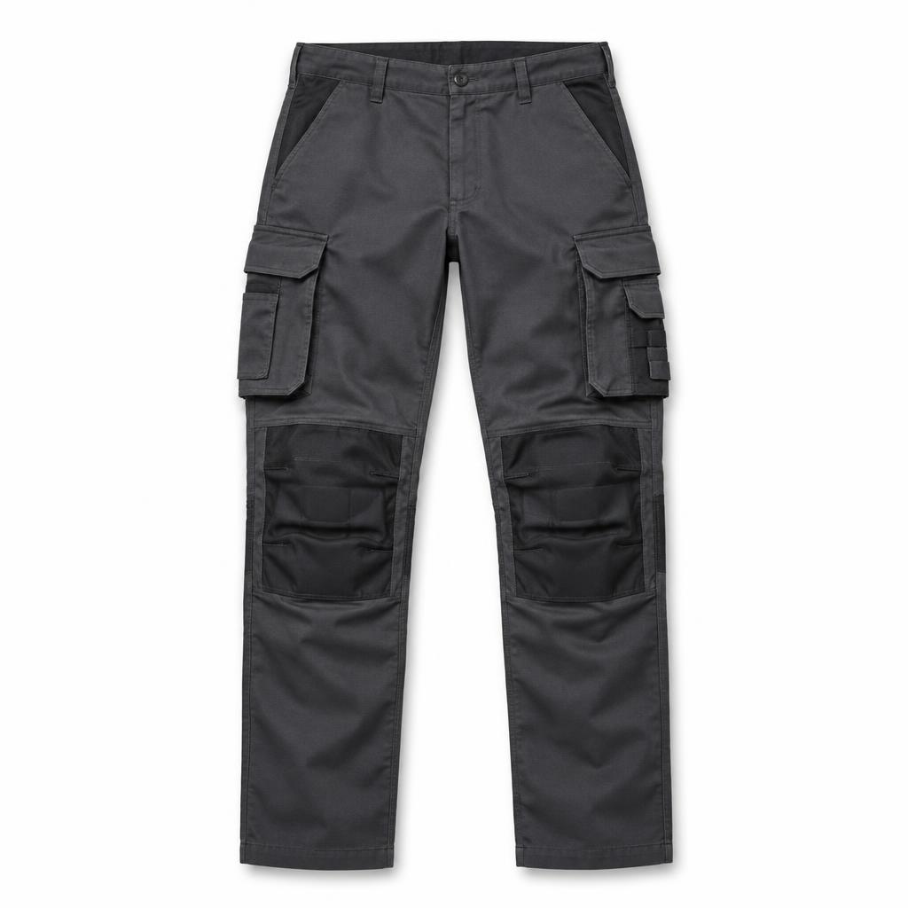 Work Pants — Work Pants branded to your artwork — 180gsm combed cotton options, screen printing and full colour matching, produced in Dubai.